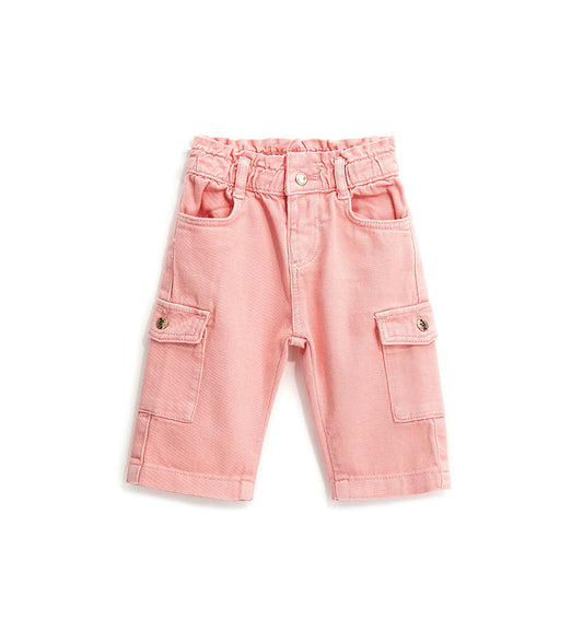 Baby girl's paperbag jeans-1