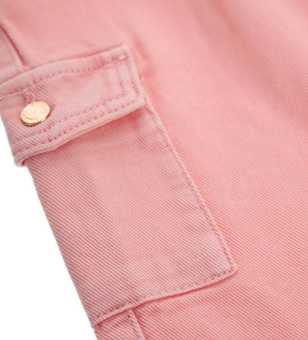 Baby girl's paperbag jeans-5