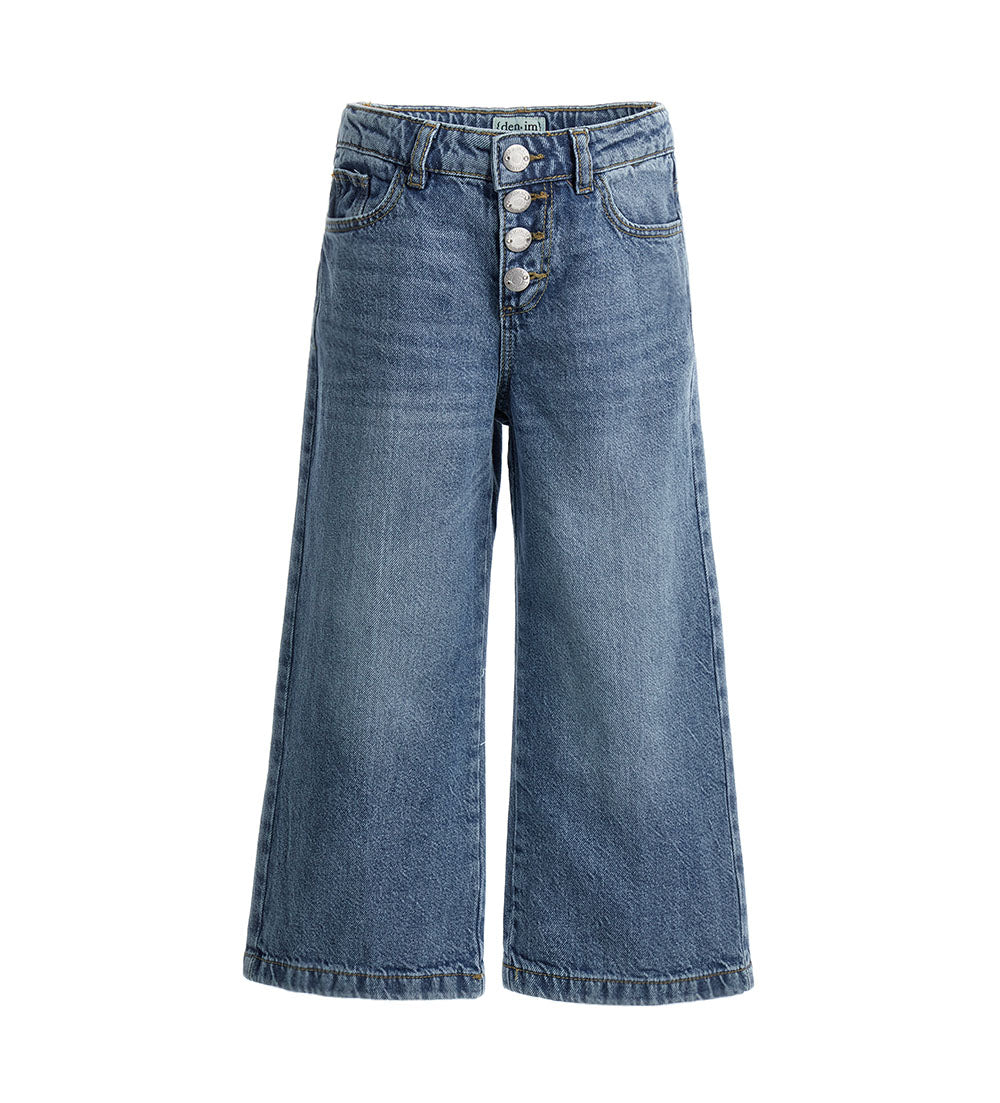 Girl's wide leg denim pants