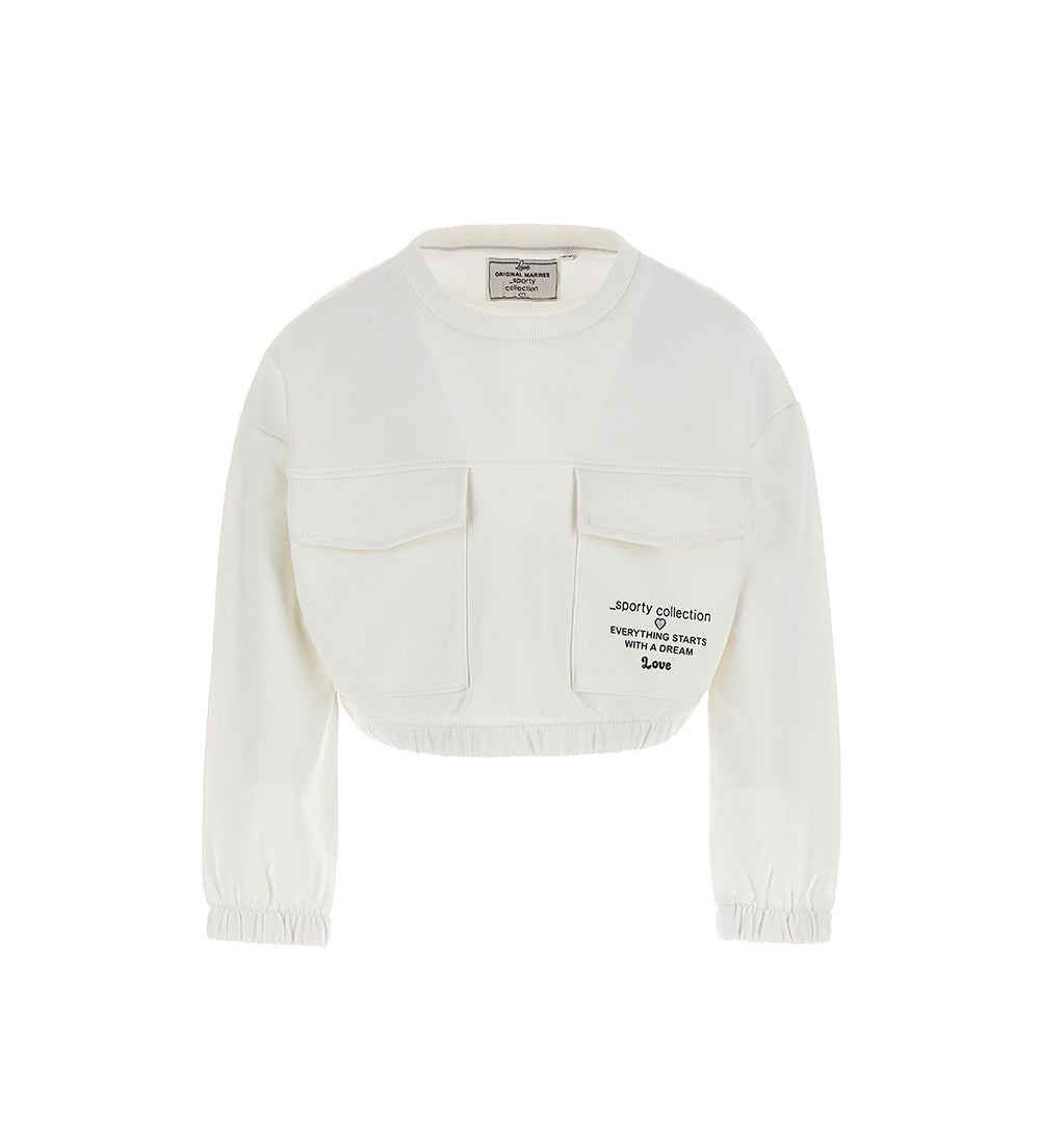 Girl's cropped sweatshirt-4