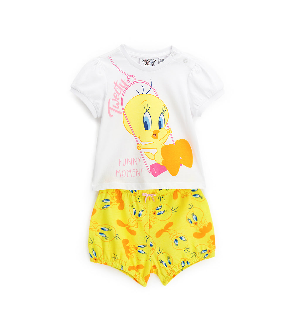 BABY GIRL'S LOONEY TUNES TWEETY PAJAMAS-500