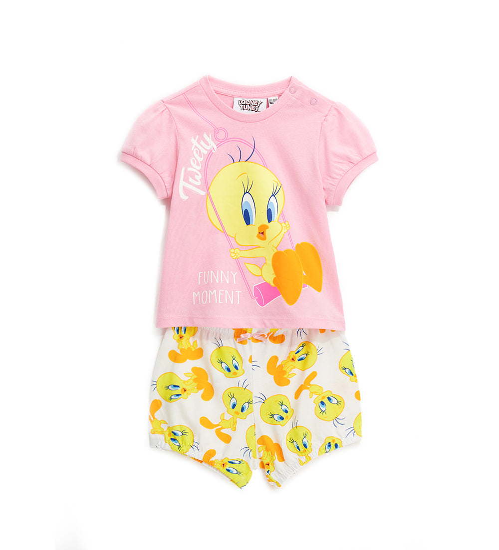 BABY GIRL'S LOONEY TUNES TWEETY PAJAMAS-503