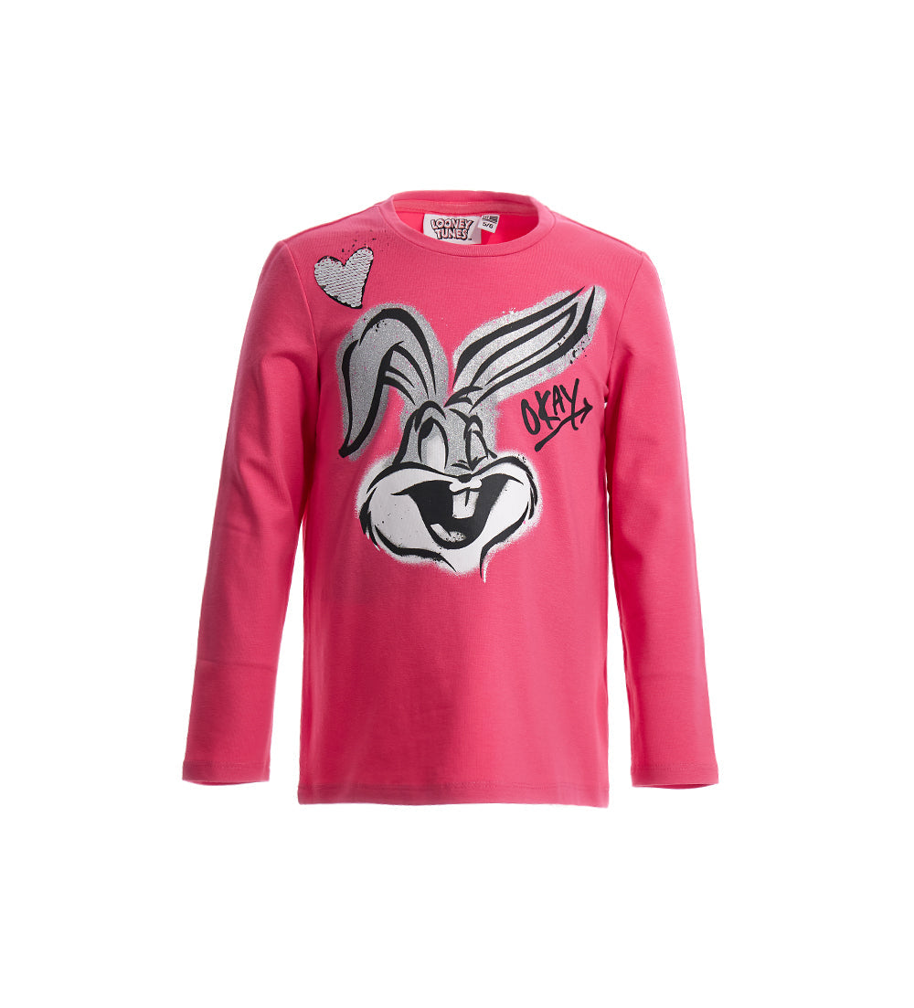 Girls's wb bugs and lola bunny shirt-4