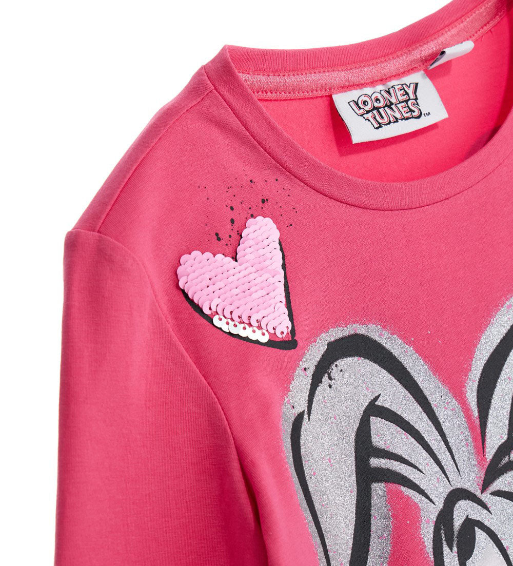 Girls's wb bugs and lola bunny shirt-5