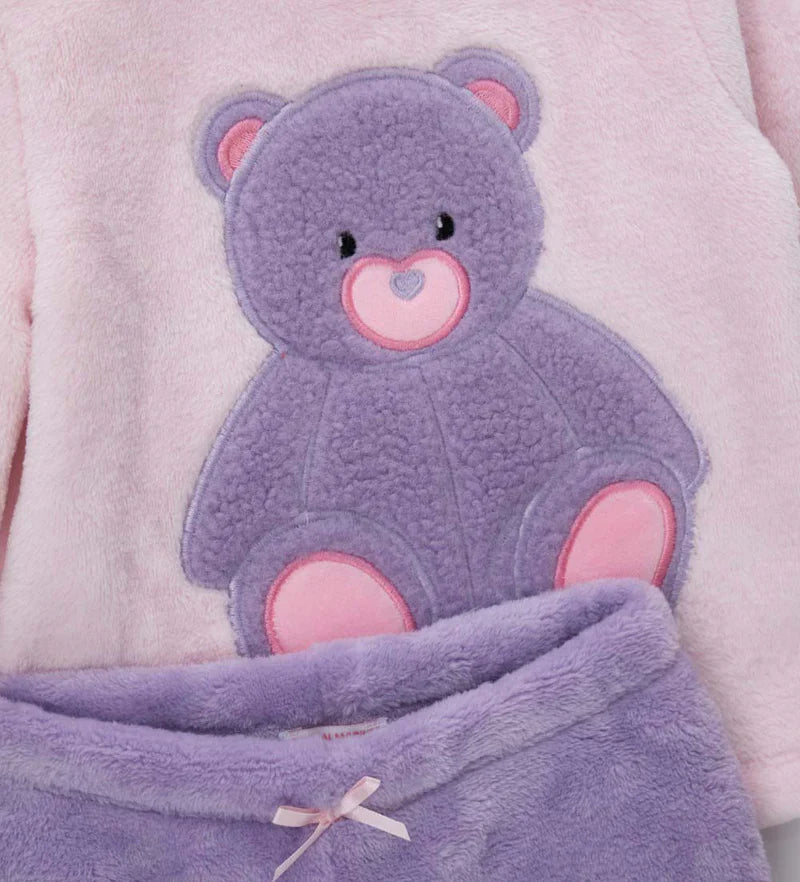 Baby girl's fur pajamas