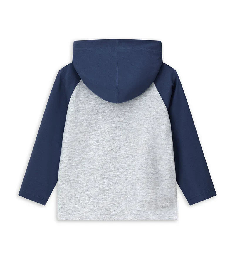 Boy's hooded shirt