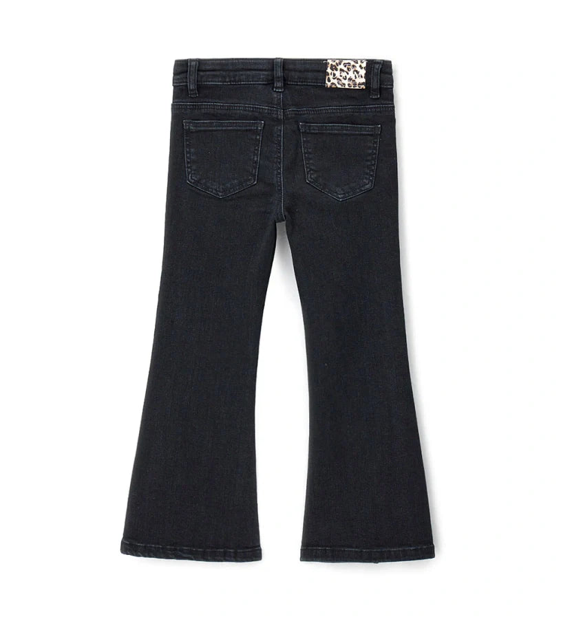 Girl's bell-bottom jeans
