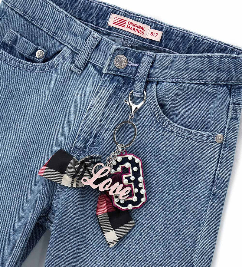 Girl's wide leg jeans