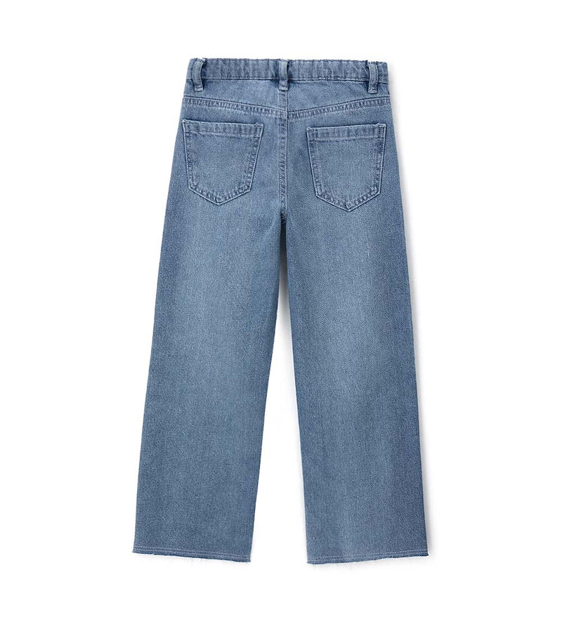Girl's wide leg jeans