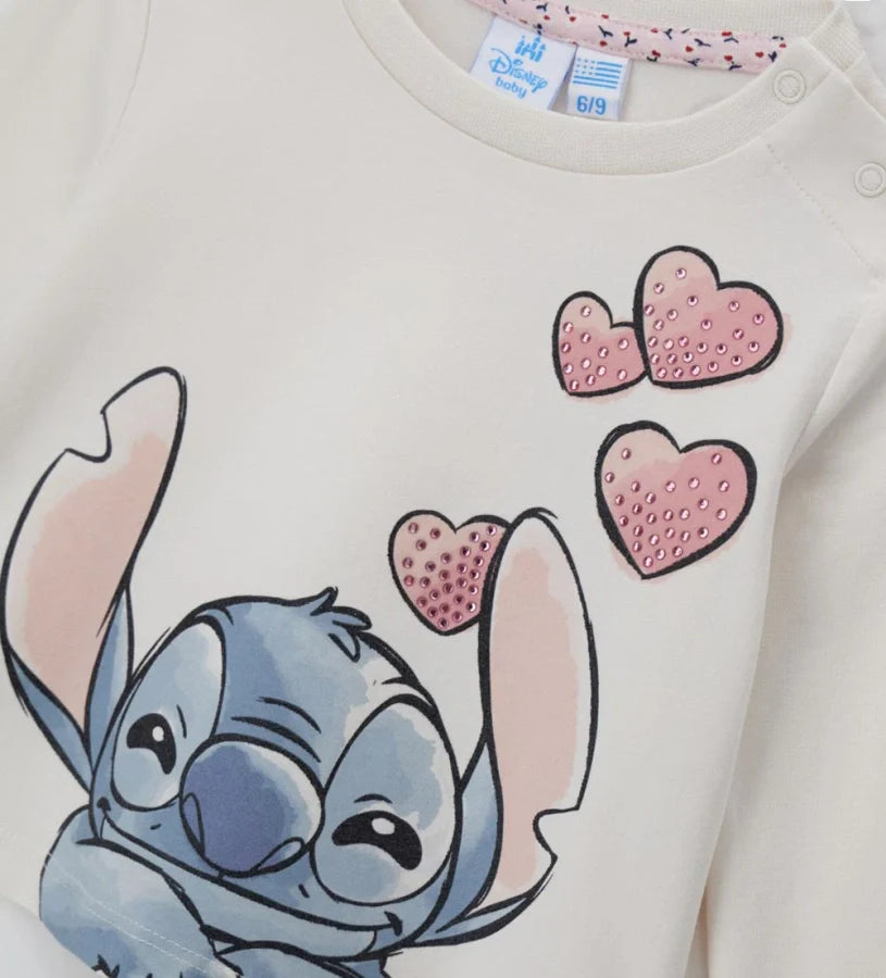 Baby girl's disney stitch t-shirt