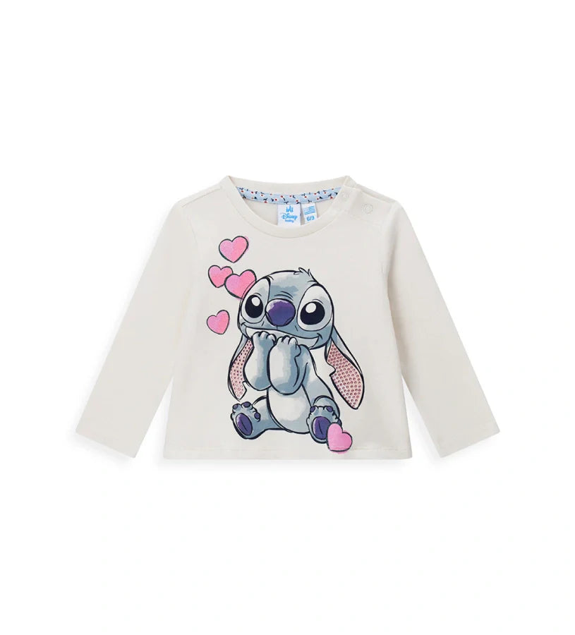 Baby girl's disney stitch t-shirt