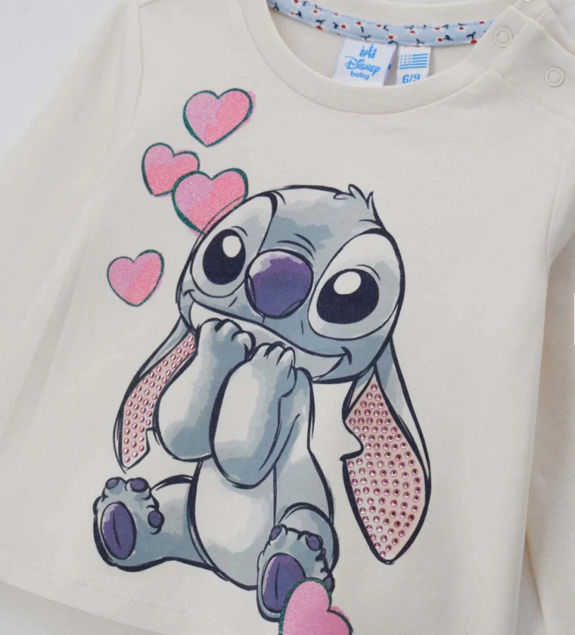 Baby girl's disney stitch t-shirt