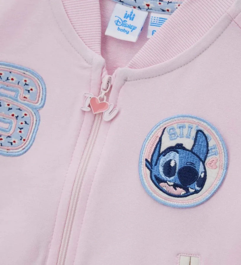 Baby girl's disney stitch tracksuit