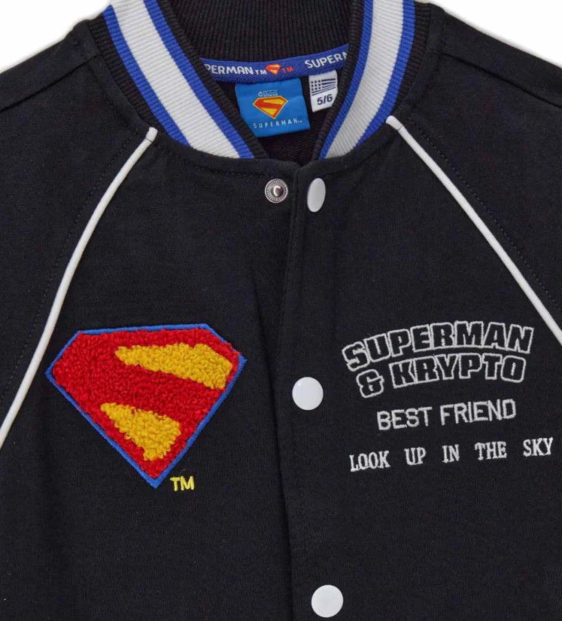 Boy's superman bomber jacket