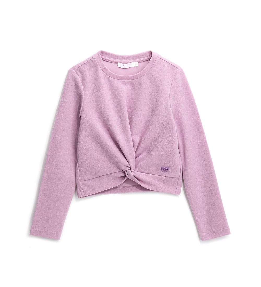Girl's cross crop top