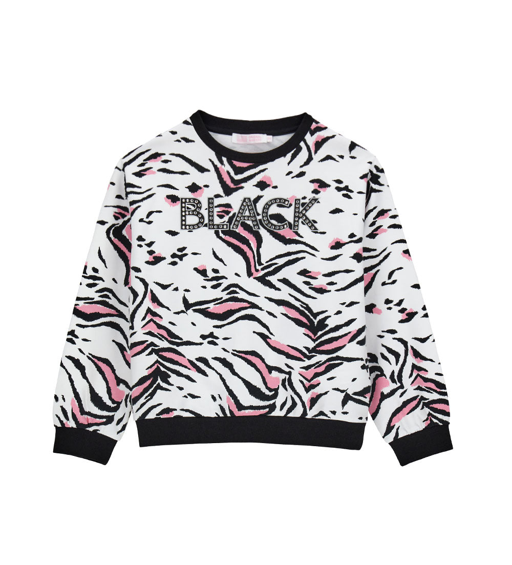 Girl's zebra sweatshirt