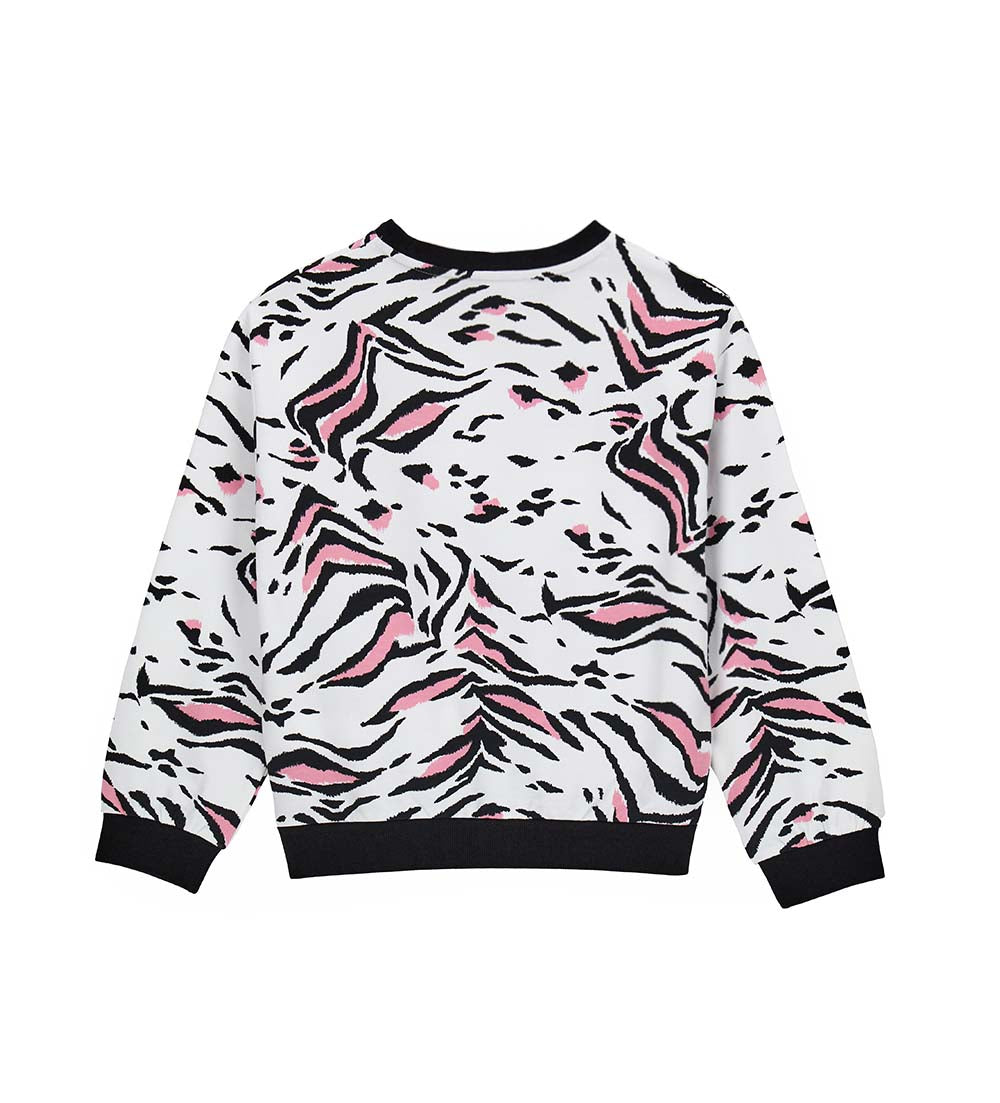 Girl's zebra sweatshirt