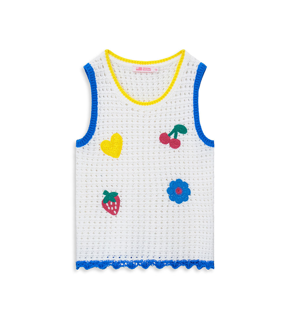 Girl's knitted tank top