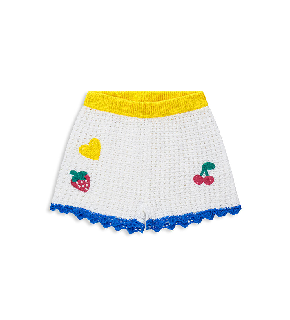 Girl's knitted shorts