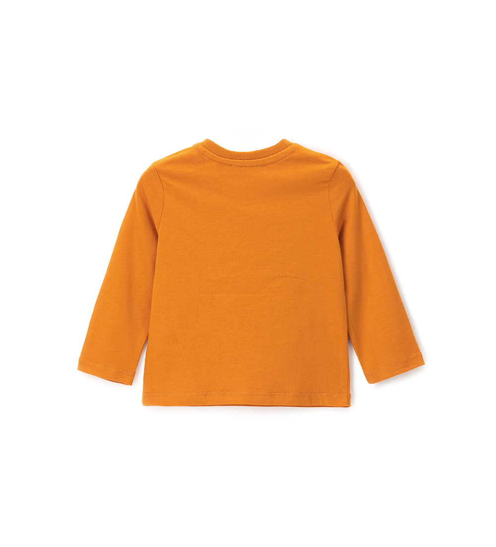 Boy - Printed T-shirt Orange 9 - 12 M