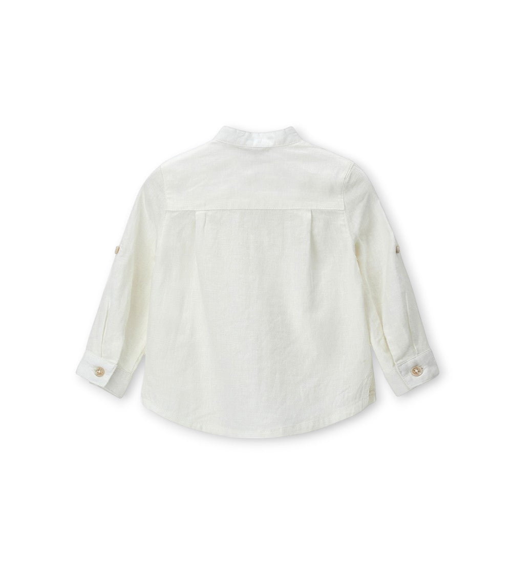 Boy - Linen shirt 9 - 12 M Grey