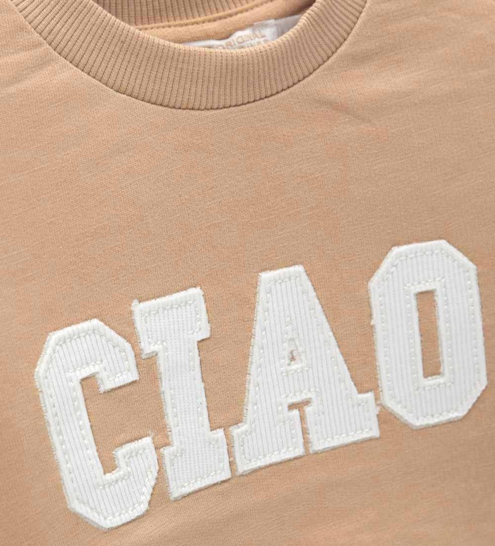 Newborn - Crewneck sweatshirt Beige 9 - 12 M
