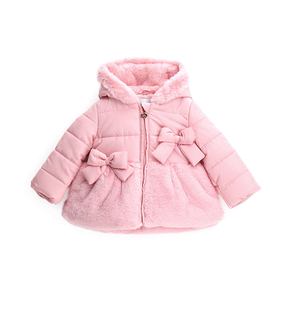 BABY GIRL'S JACKET WITH FAUX FUR-6