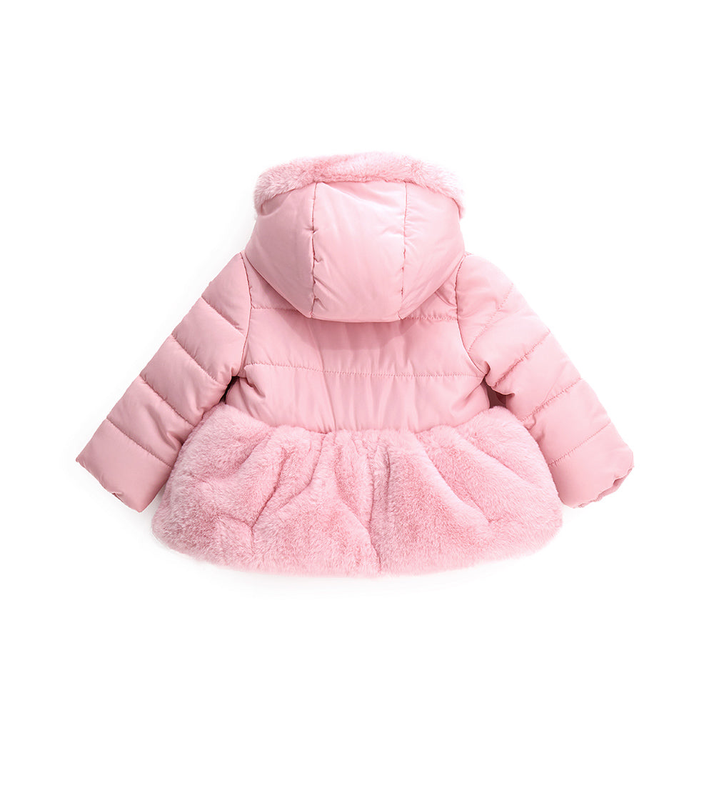 BABY GIRL'S JACKET WITH FAUX FUR-8