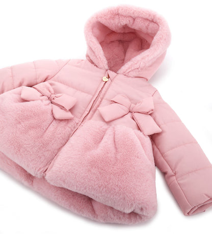 BABY GIRL'S JACKET WITH FAUX FUR-9
