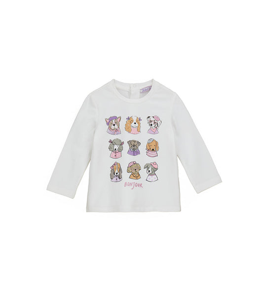 BABY GIRL'S T-SHIRT WITH RHINESTONES-1