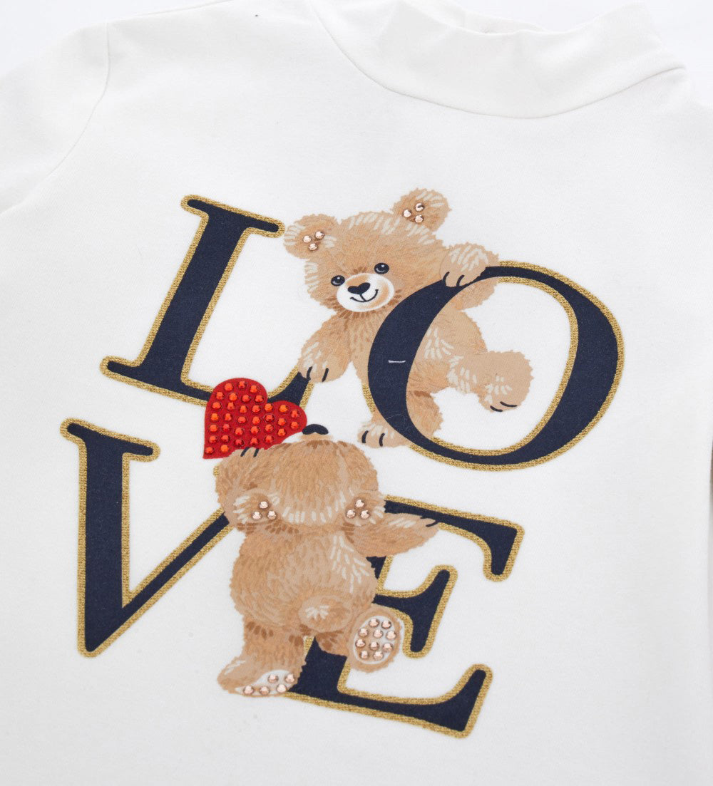 BABY GIRL'S T-SHIRT WITH MOCK NECK-2