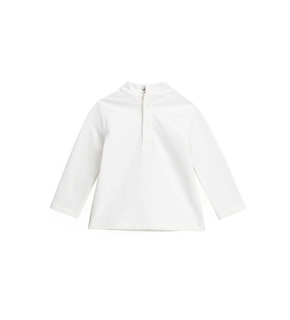 BABY GIRL'S T-SHIRT WITH MOCK NECK-3