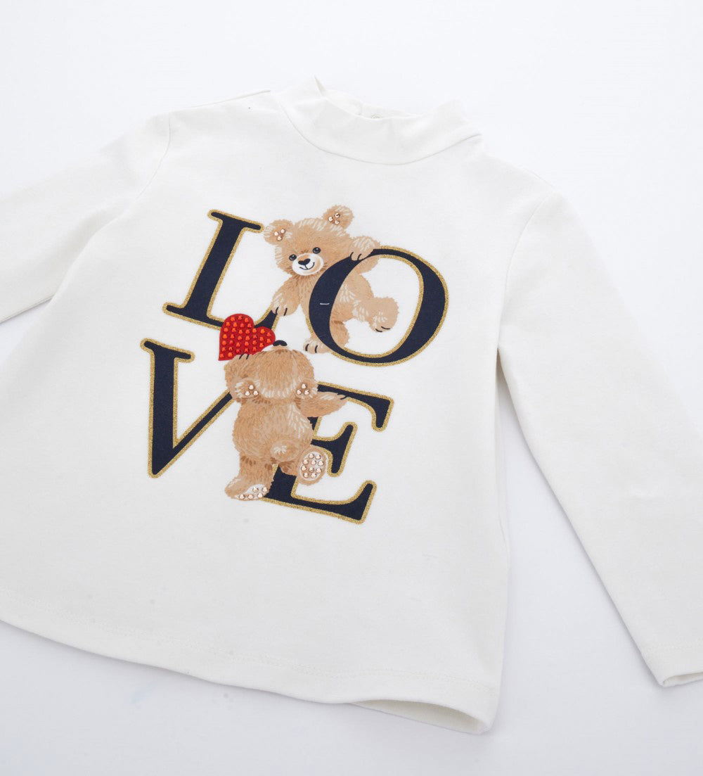BABY GIRL'S T-SHIRT WITH MOCK NECK-4