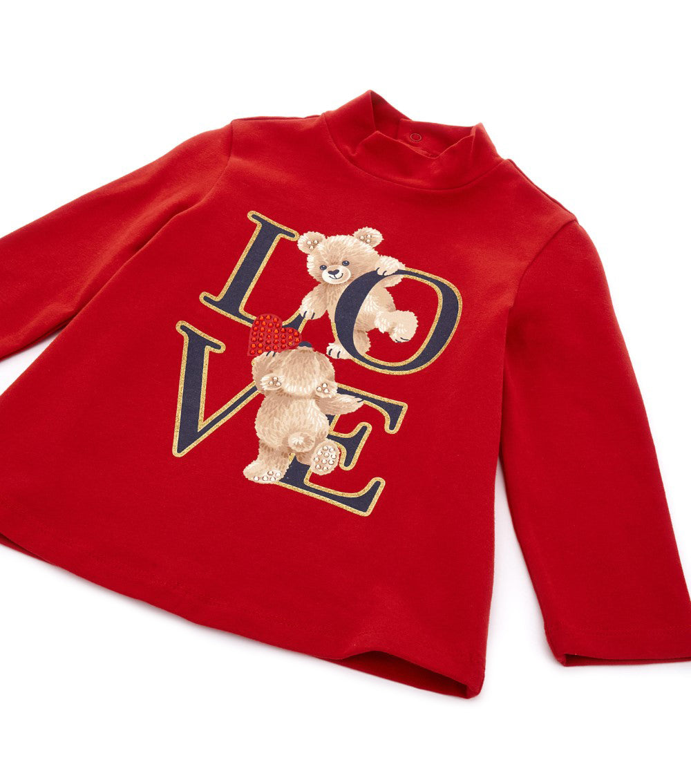 BABY GIRL'S T-SHIRT WITH MOCK NECK-6