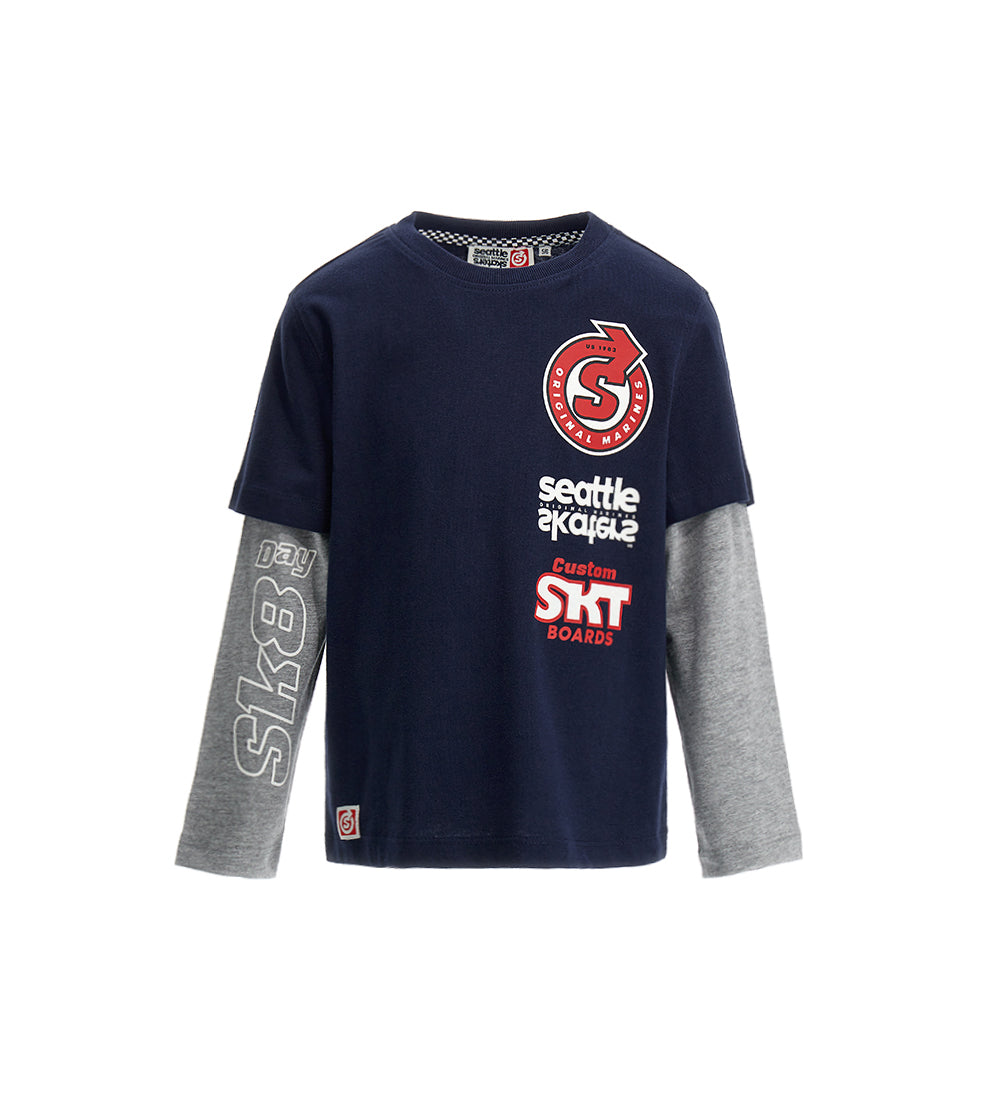 BOY'S DOUBLE SLEEVE T-SHIRT-6