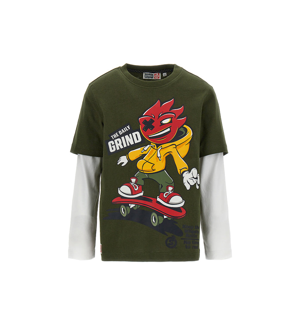 BOY'S DOUBLE SLEEVE T-SHIRT-1