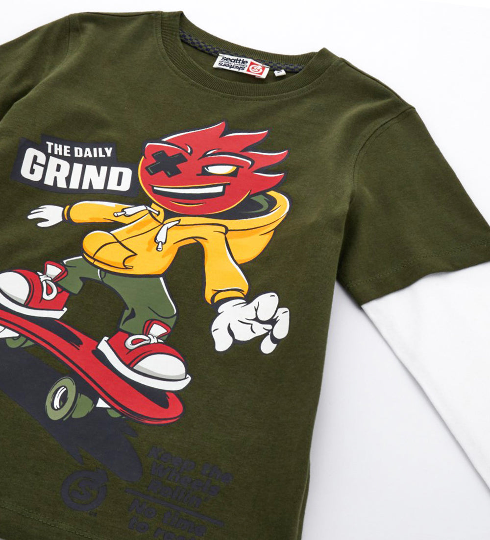 BOY'S DOUBLE SLEEVE T-SHIRT-2