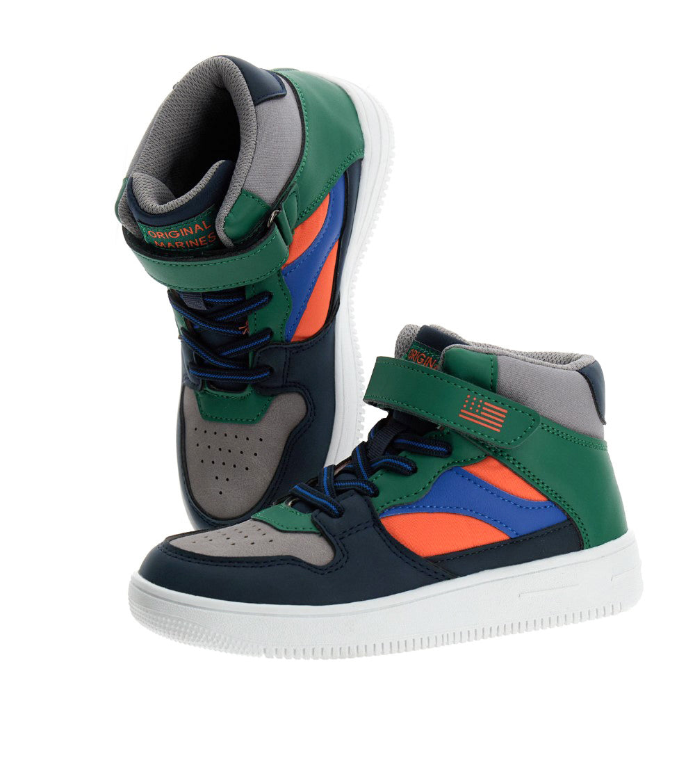 BOY'S FAUX LEATHER SNEAKERS-5