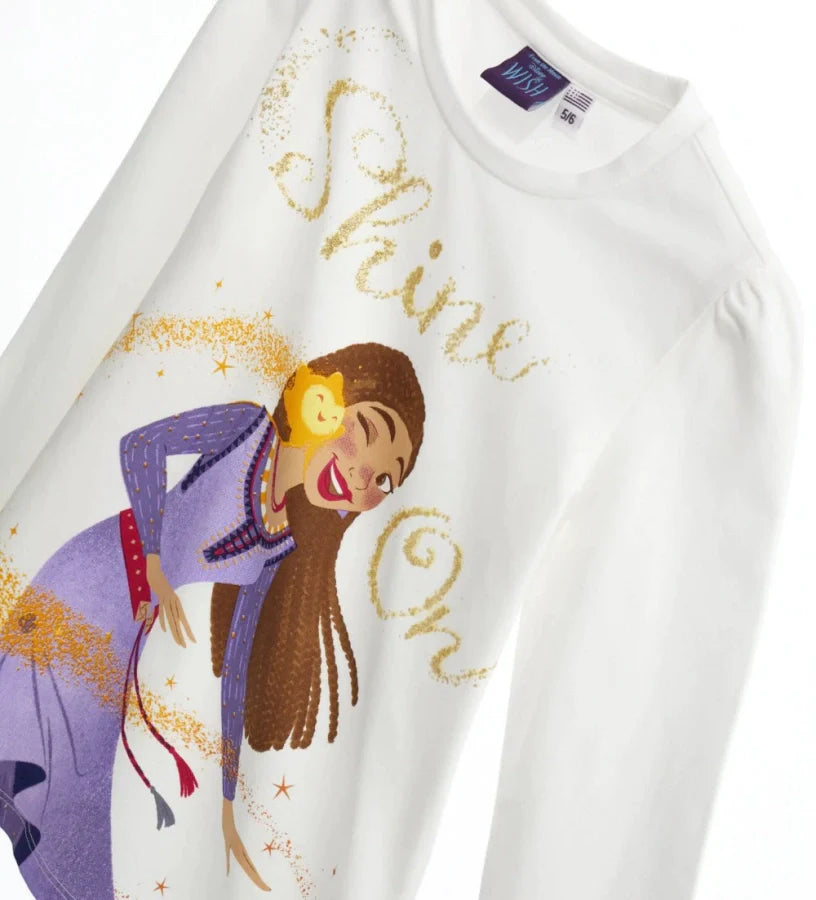 GIRL'S DISNEY WISH CHRISTMAS T-SHIRT-4