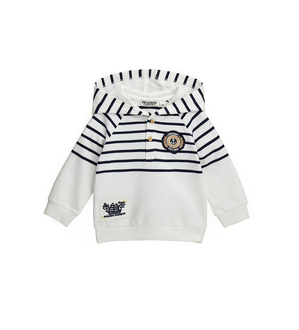 BABY BOY'S HOODED SWEATSHIRT-1