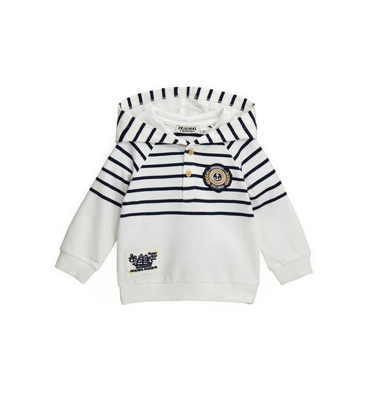 BABY BOY'S HOODED SWEATSHIRT-1