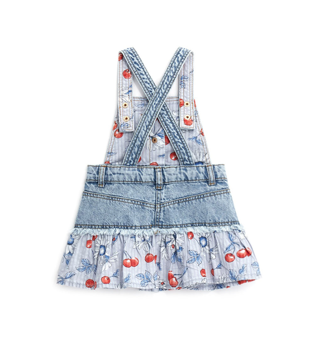 BABY GIRL'S DENIM DUNGAREES-3
