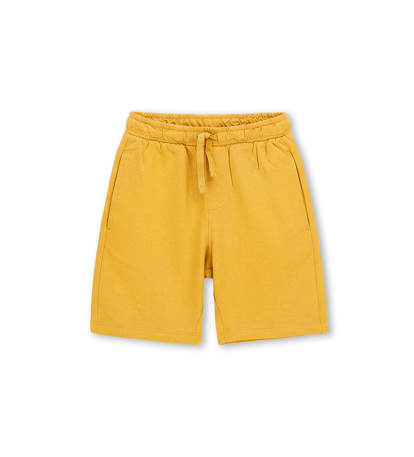 Boy - Cotton fleece bermuda shorts 9 - 10 Y Blue