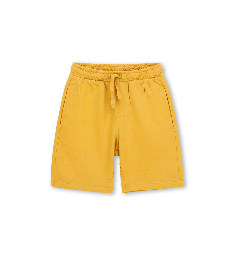 Boy - Cotton fleece bermuda shorts 9 - 10 Y Blue