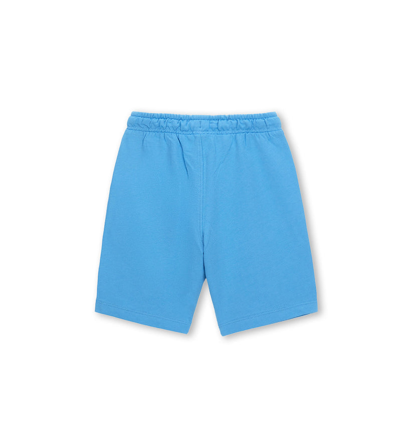 Boy - Cotton fleece bermuda shorts 9 - 10 Y Blue
