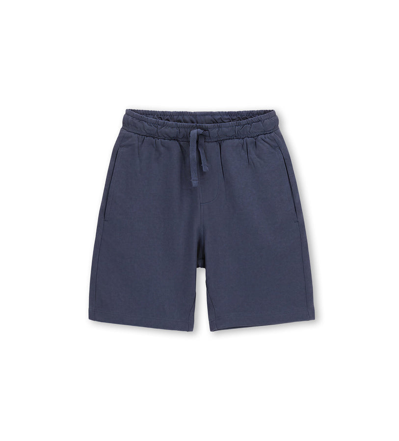Boy - Cotton fleece bermuda shorts 9 - 10 Y Blue