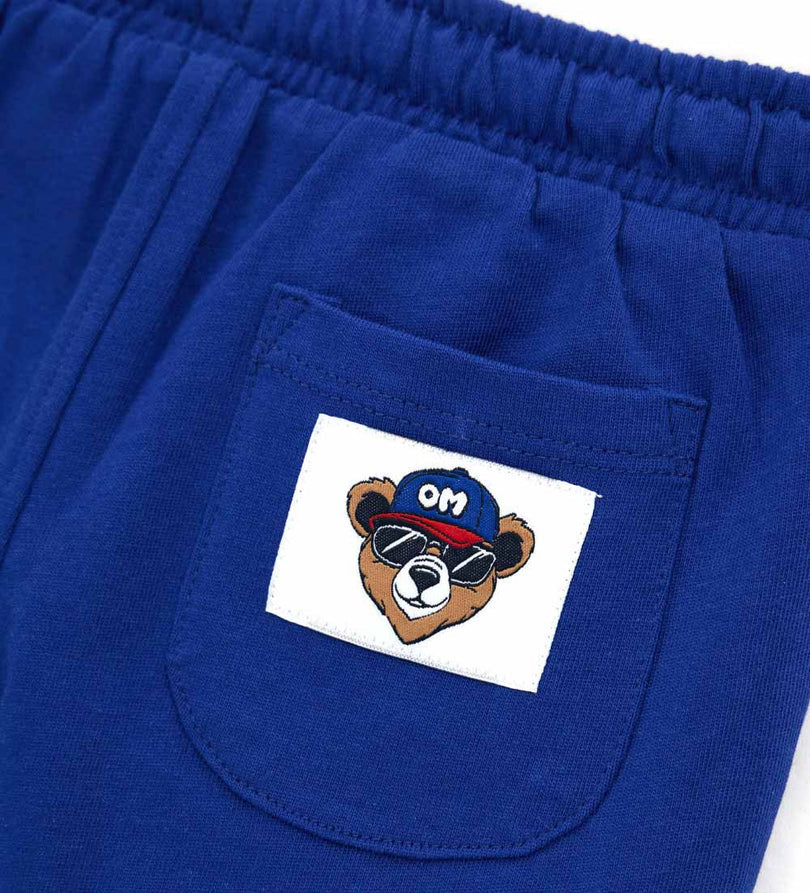 Boy - Jersey bermuda shorts 9 - 12 M Blue