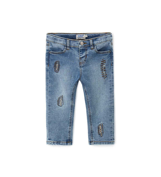 Boy - 5-pocket jeans Denim 9 - 12 M