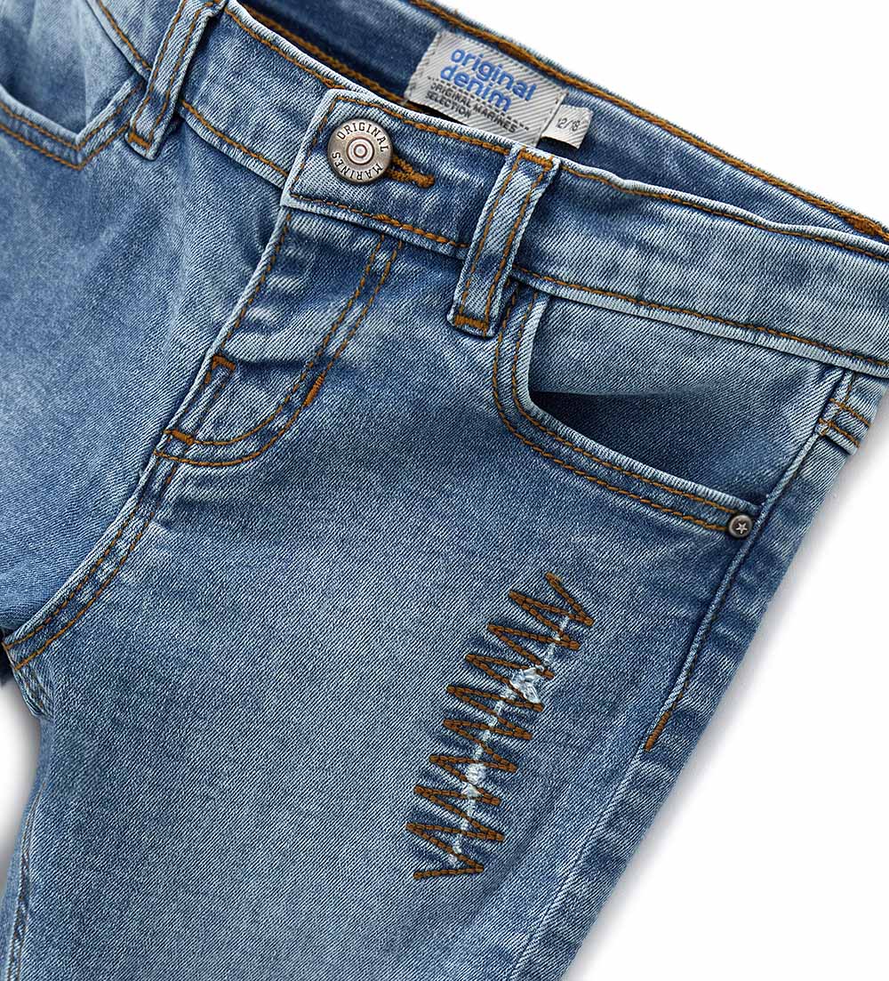 Boy - 5-pocket jeans Denim 9 - 12 M
