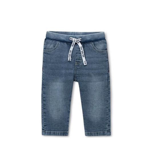 Boy - Jeans with elastic 9 - 12 M Denim